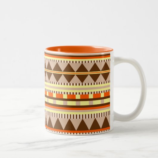 Tasse 2 Couleurs Motif géométrique (Droit)