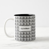 Tasse 2 Couleurs Motif géométrique grec noir et blanc (Gauche)