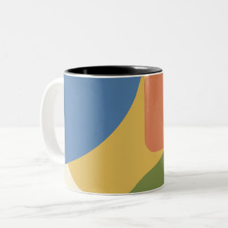 Tasse 2 Couleurs Motif géométrique moderne du milieu du siècle - Re
