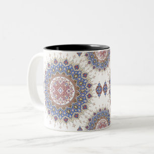 Tasse 2 Couleurs Motif Géométrique Ornemental Marocain