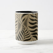 Tasse 2 Couleurs Motif Gold Leaf (Centre)