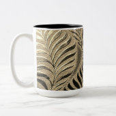 Tasse 2 Couleurs Motif Gold Leaf (Gauche)