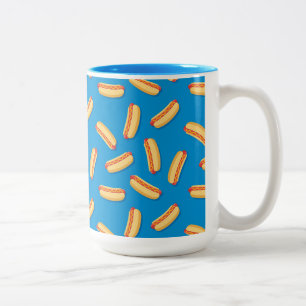 Tasse 2 Couleurs Motif Hotdogs de restauration rapide