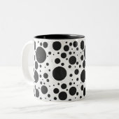 Tasse 2 Couleurs Motif Kohl Black Polka (Devant gauche)