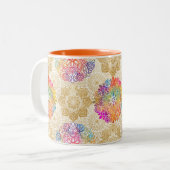 Tasse 2 Couleurs Motif Mandala (Devant gauche)