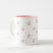 Tasse 2 Couleurs Motif mignon de petit gâteau (Devant gauche)