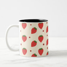 Motif mûre fraise