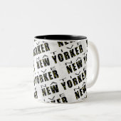 Tasse 2 Couleurs Motif natif du New Yorker (Devant droit)
