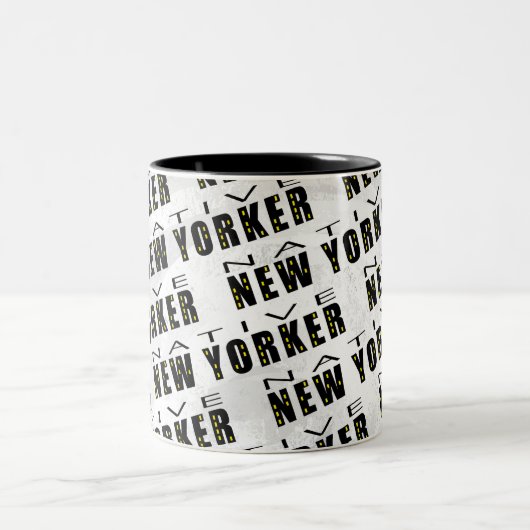 Tasse 2 Couleurs Motif natif du New Yorker (Centre)