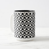 Tasse 2 Couleurs Motif noir et blanc (Devant gauche)