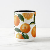 Tasse 2 Couleurs Motif orange (Centre)