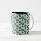 Tasse 2 Couleurs Motif plante de betteraves (Devant droit)