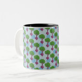 Tasse 2 Couleurs Motif plante de betteraves (Devant gauche)