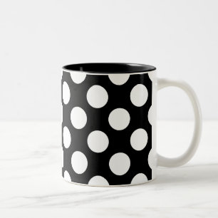 Tasse 2 Couleurs Motif Pointe Noir Et Blanc