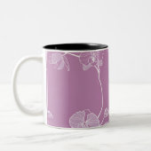 Tasse 2 Couleurs Motif pourpre d'orchidée (Gauche)