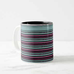Tasse 2 Couleurs Motif rayé gris foncé