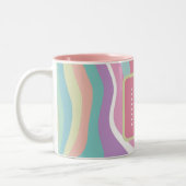 Tasse 2 Couleurs Motif rétro Monogram branché (Gauche)