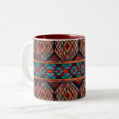 Tasse 2 Couleurs Motif Rustique Sud-Ouest (Devant gauche)