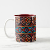 Tasse 2 Couleurs Motif Rustique Sud-Ouest (Gauche)
