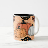 Tasse 2 Couleurs Motif sans couture avec le jour de (Devant droit)