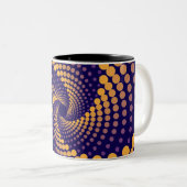 Tasse 2 Couleurs Motif spiral Vortex (Devant droit)