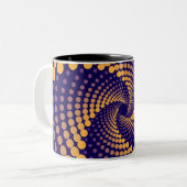 Tasse 2 Couleurs Motif spiral Vortex (Devant gauche)
