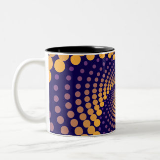 Tasse 2 Couleurs Motif spiral Vortex
