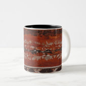 Tasse 2 Couleurs Motif tribal Boho Earthy (Devant droit)
