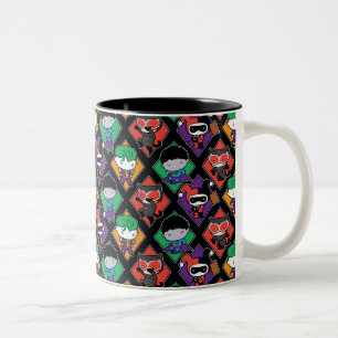 Tasse 2 Couleurs Motif vainqueur de la Ligue de Justice de Chibi