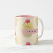 Tasse 2 Couleurs Motif Whimsical Personnalisé (Devant droit)
