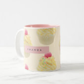 Tasse 2 Couleurs Motif Whimsical Personnalisé (Devant gauche)