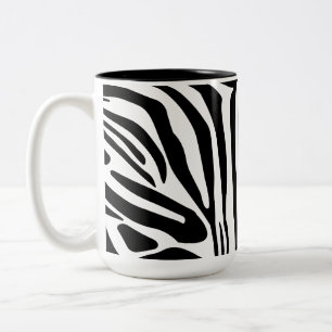Tasse 2 Couleurs Motif Zèbre