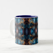 Tasse 2 Couleurs Motifs de mandelbrot torse (Devant gauche)