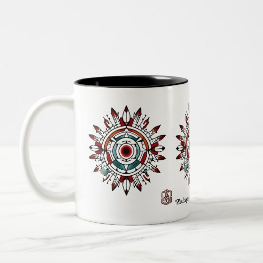 Tasse 2 Couleurs "Motifs sacrés" (Gauche)