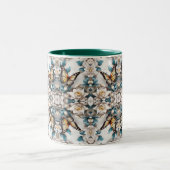 Tasse 2 Couleurs motifs sans soudure, fleur de papillon (Centre)