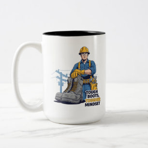 Tasse 2 Couleurs Motivation d'Électricien Professionnel