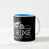 Tasse 2 Couleurs Moto Blue Ridge Parkway (Devant droit)
