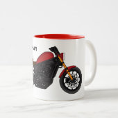 Tasse 2 Couleurs moto de style croiseur cool (Devant droit)