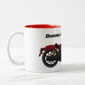 Tasse 2 Couleurs moto de style croiseur cool (Gauche)