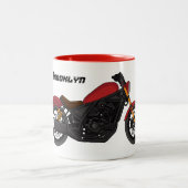 Tasse 2 Couleurs moto de style croiseur cool (Centre)