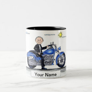 Tasse 2 Couleurs Moto - Dessin masculin