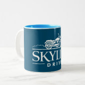 Tasse 2 Couleurs Moto Skyline Drive Virginia (Devant gauche)