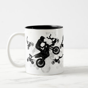 Tasse 2 Couleurs Motocross extrême Pieds