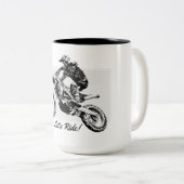 Tasse 2 Couleurs Motocross Racer Design (Devant droit)