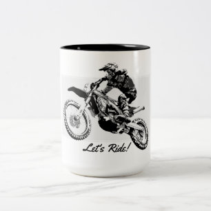 Tasse 2 Couleurs Motocross Racer Design