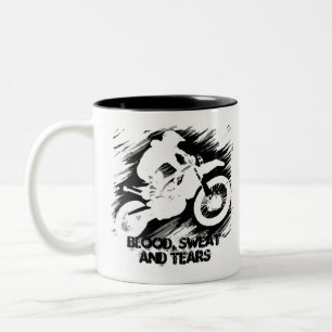 Tasse 2 Couleurs Motocross Sport Concurrentiel Motorcycle Course