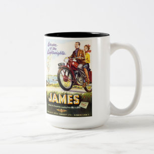 Tasse 2 Couleurs Motocyclettes James