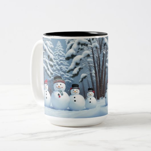 Tasse 2 Couleurs Motoneige (Devant gauche)