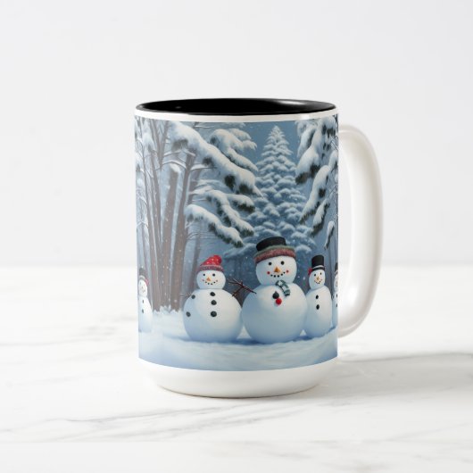 Tasse 2 Couleurs Motoneige (Devant droit)