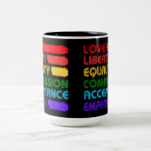 Tasse 2 Couleurs Mots à vivre (Centre)
